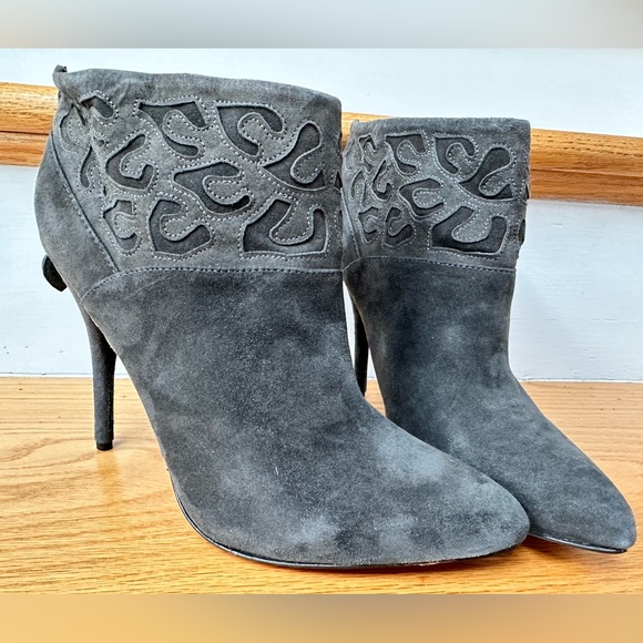 Rebecca Taylor gray booties size 9. Rebecca Taylor high heels shoes - Picture 1 of 12